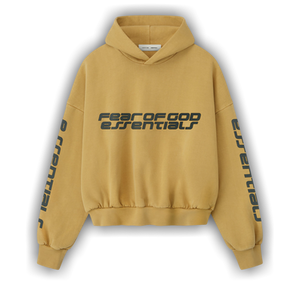 Fear of God Essentials Cropped Relaxed Hoodie 'Canyon'