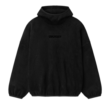 Fear of God Essentials Suede Fleece Modern Hoodie 'Vintage Black'