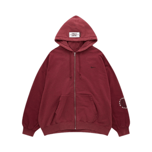 Nike x Martine Rose Full-Zip Hoodie 'Team Crimson'