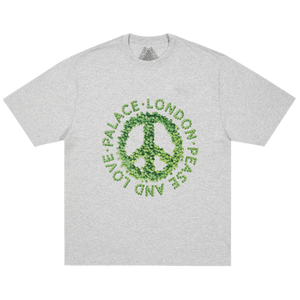 Palace Pease And Love T-Shirt 'Grey Marl'