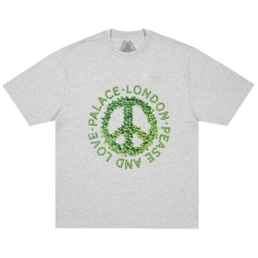 Palace Pease And Love T-Shirt 'Grey Marl'