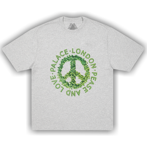 Palace Pease And Love T-Shirt 'Grey Marl'
