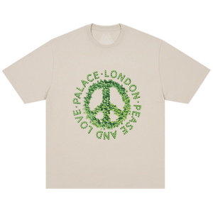 Palace Pease And Love T-Shirt 'Stoney Grey'