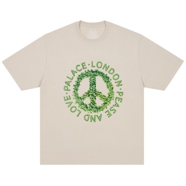Palace Pease And Love T-Shirt 'Stoney Grey'