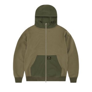 Corteiz Guerillaz Ripstop Zip Hoodie 'Olive'
