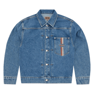 Corteiz Dual Stripe Denim Trucker 'Midwash'