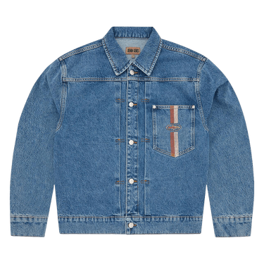 Corteiz Dual Stripe Denim Trucker 'Midwash'