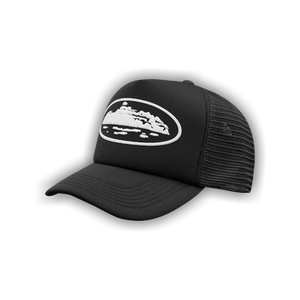 Corteiz Island Puff Print Trucker Hat 'Black'