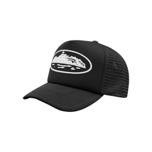 Corteiz Island Puff Print Trucker Hat 'Black'