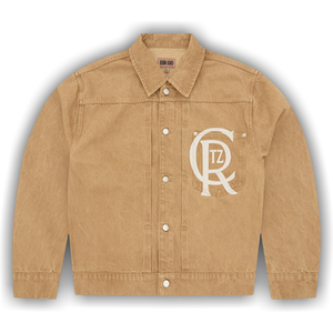 Corteiz Crest Chainstitch Denim Trucker 'Tan'