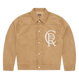 Corteiz Crest Chainstitch Denim Trucker 'Tan'