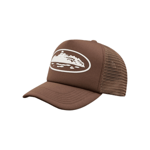 Corteiz Island Puff Print Trucker Hat 'Brown'