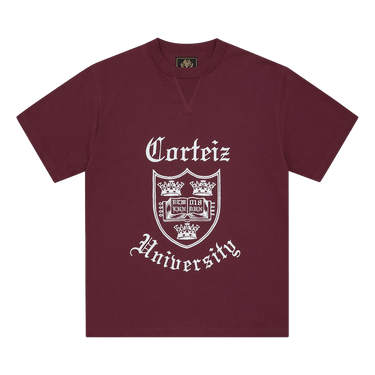 Corteiz Uni Heavyweight Tee 'Burgundy'