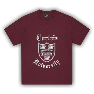 Corteiz Uni Heavyweight Tee 'Burgundy'