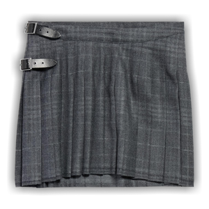 Balenciaga Pleated Mini Skirt 'Grey'