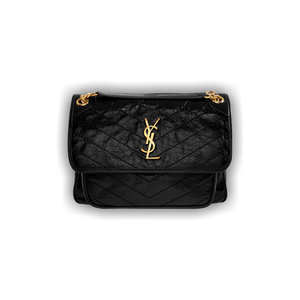 Saint Laurent Niki Medium Vintage Leather 'Nero'