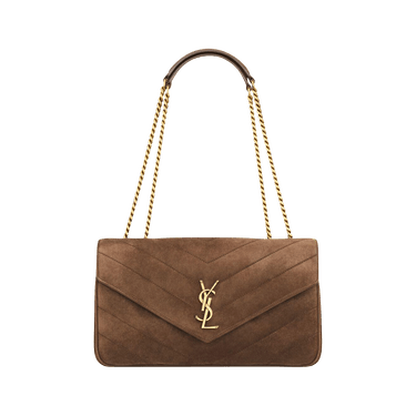 Saint Laurent Loulou Medium 'Bark Brown'