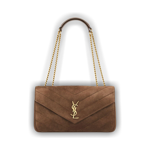 Saint Laurent Loulou Medium 'Bark Brown'