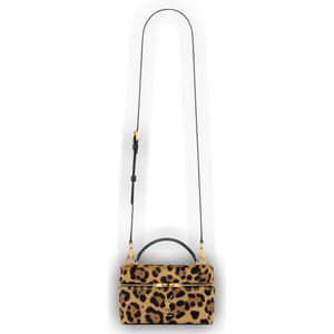 Saint Laurent Gaby Vanity In Leopard 'Manto Naturale/Nero'