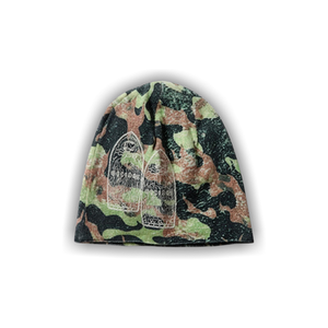 Who Decides War Flame Camo Knit Hat 'Multicolor'