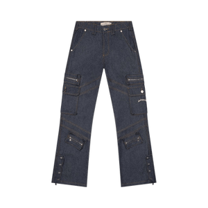 Godspeed Rockstar Flare Cargo Denim 'Raw Blue'