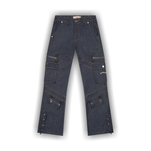 Godspeed Rockstar Flare Cargo Denim 'Raw Blue'