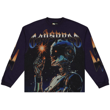 Godspeed Sputnik Long-Sleeve T-Shirt 'Navy'