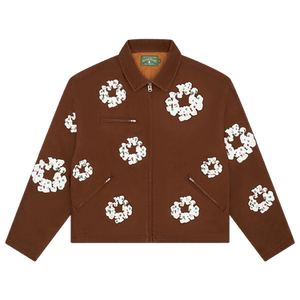 Denim Tears Cotton Wreath Canvas Work Jacket 'Brown'
