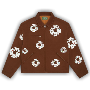 Denim Tears Cotton Wreath Canvas Work Jacket 'Brown'
