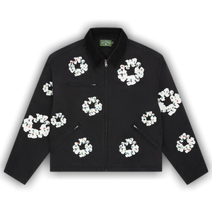 Denim Tears Cotton Wreath Canvas Work Jacket 'Black'