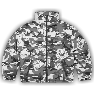Denim Tears Cotton Wreath Puffer Jacket 'White Camo'