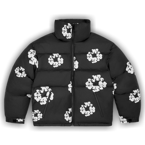Denim Tears Cotton Wreath Puffer Jacket 'Black'