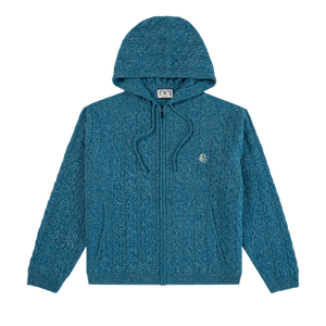 Eric Emanuel EE Cable Knit Zip-Up 'Blue'