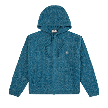 Eric Emanuel EE Cable Knit Zip-Up 'Blue'