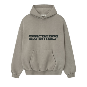 Fear of God Essentials Heavy Fleece 90s Hoodie 'Smoke Grey'