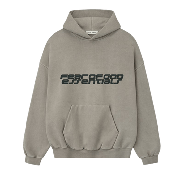 Fear of God Essentials Heavy Fleece 90s Hoodie 'Smoke Grey'