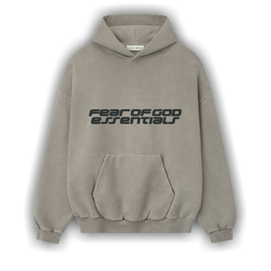 Fear of God Essentials Heavy Fleece 90s Hoodie 'Smoke Grey'