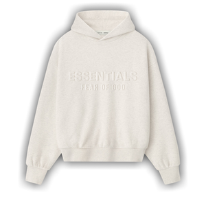 Fear of God Essentials Embossed Essentials Classic Hoodie 'Oatmeal Heather'