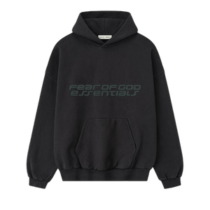 Fear of God Essentials Heavy Fleece 90s Hoodie 'Vintage Black'