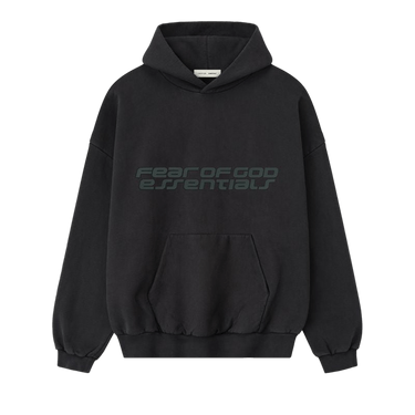 Fear of God Essentials Heavy Fleece 90s Hoodie 'Vintage Black'