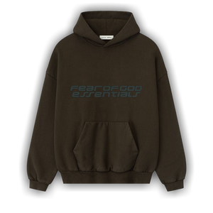 Fear of God Essentials Heavy Fleece 90s Hoodie 'Brown'