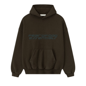 Fear of God Essentials Heavy Fleece 90s Hoodie 'Brown'