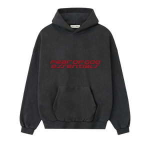 Fear of God Essentials Heavy Fleece 90s Hoodie 'Iron Grey'
