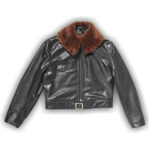 Enfants Riches Déprimés Hotrod Jacket with Shearling Collar 'Black'