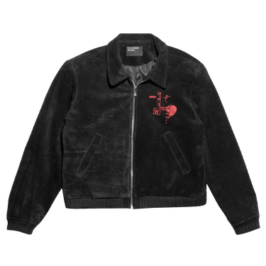 Enfants Riches Déprimés Suede Constructivist Jacket 'Black'
