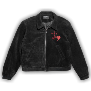 Enfants Riches Déprimés Suede Constructivist Jacket 'Black'