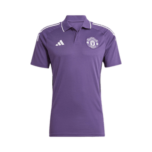Adidas Manchester United Tiro 25 Competition Polo Shirt 'Aurora Plum/Black/White'