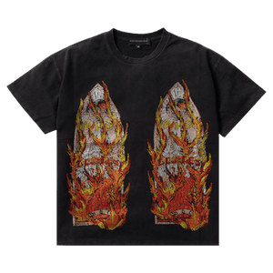 Who Decides War Rhinestone Flame Glass Jersey 'Ruby'