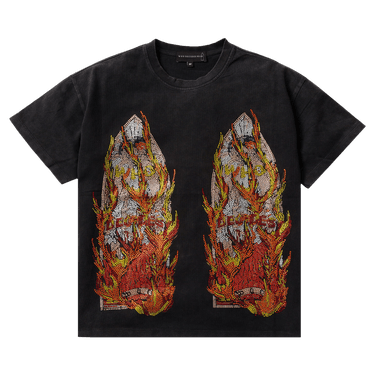 Who Decides War Rhinestone Flame Glass Jersey 'Ruby'