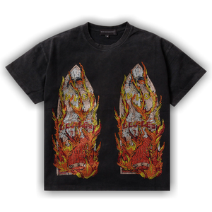 Who Decides War Rhinestone Flame Glass Jersey 'Ruby'